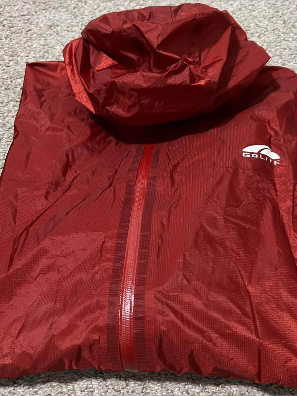 GoLite Men's Nylon Burned Red Packable Windbreaker Jacket Size XXL